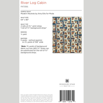 Digital Download - River Log Cabin Quilt Pattern by Missouri Star Alternative View #1
