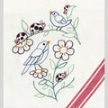 Aunt Martha's Lovely Ladybugs Iron-On Embroidery Pattern