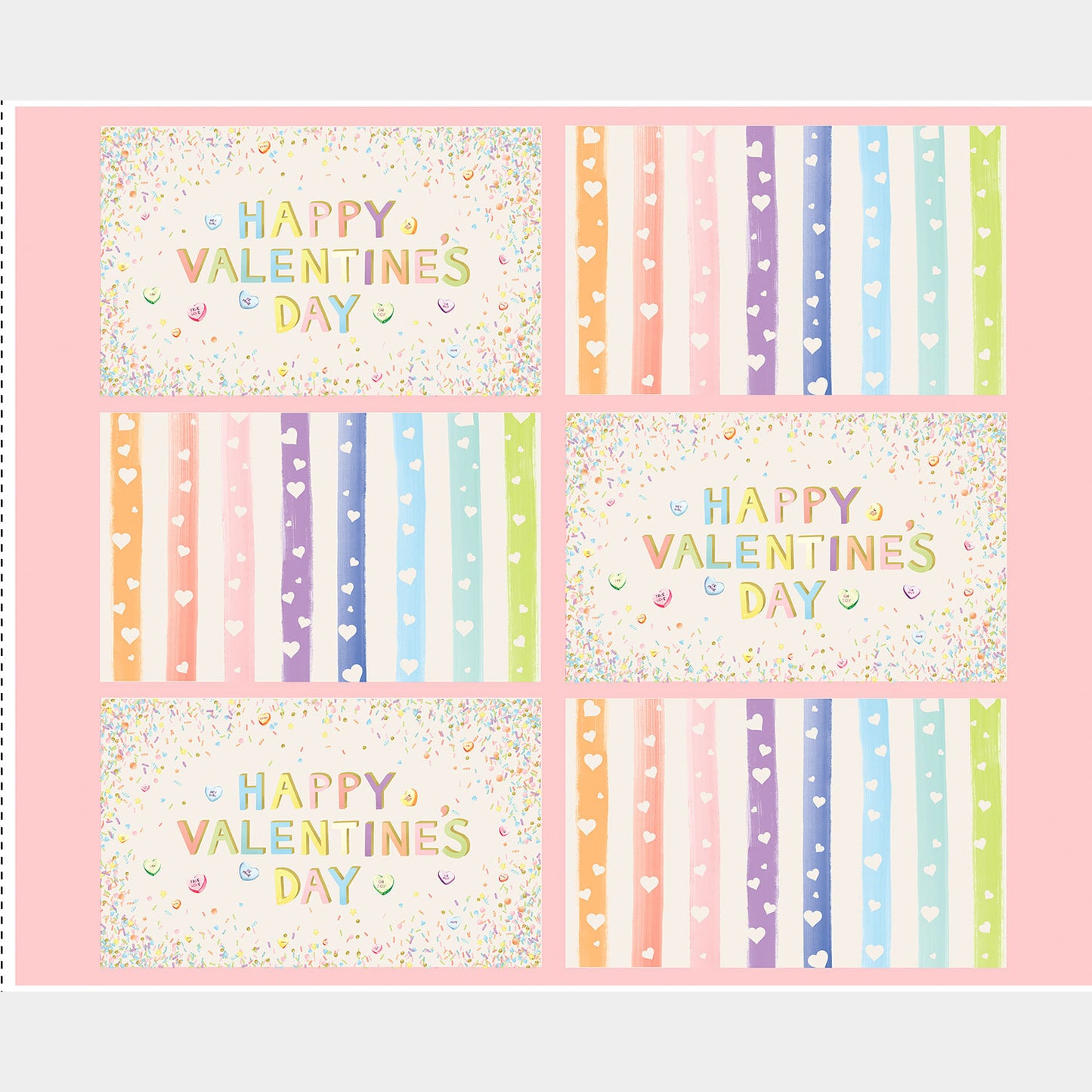 Monthly Placemat Panels - February Valentine's Placemat Multi Panel Primary Image