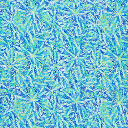 Dazzle - Bloom Blue Digitally Printed Yardage