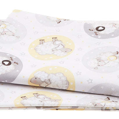 Sweet Dreams - Sheep In Big Dots Multi 2 Yard Cut