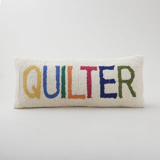 Wool Hook Pillow - Quilter