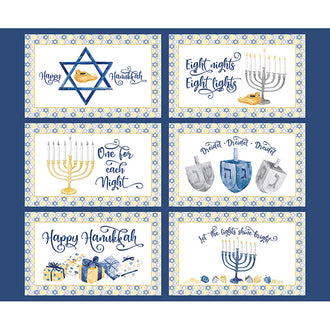 Hanukkah Nights - Hanukkah Placemat Blue Panel