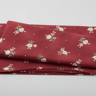 My Secret Garden Favorites - Bouquet & Dots Red 2 Yard Cut