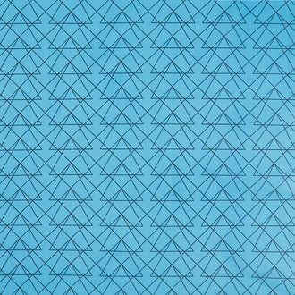 Autumn Triangle Geometric - Blue Morning Glory Yardage