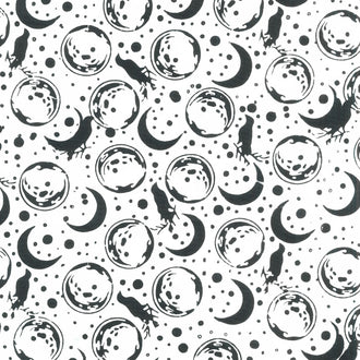 Hocus Pocus Batiks - Raven Moon Grey Ash Yardage