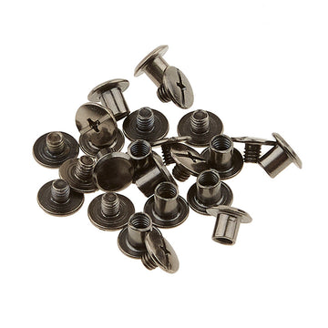 Sallie Tomato Small Chicago Screws 6mm - Set of 12 Gunmetal Primary Image