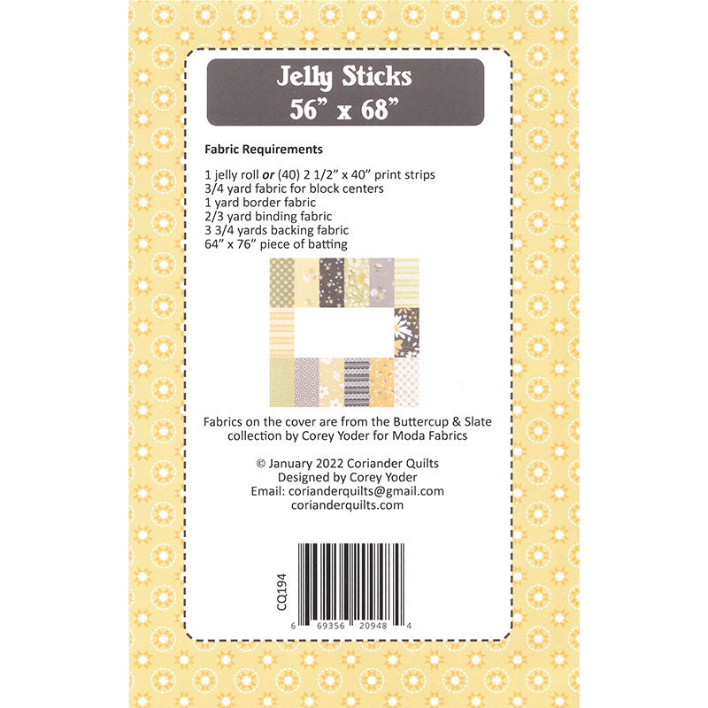 Jelly Sticks Quilt Pattern Alternative View #1
