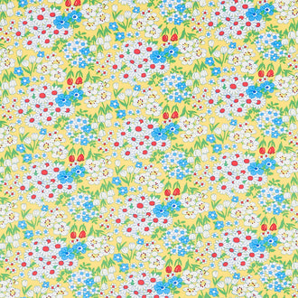 Wild Flour - Wildflowers Yellow Yardage