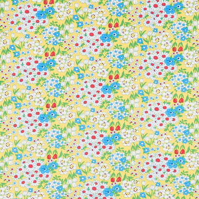 Wild Flour - Wildflowers Yellow Yardage