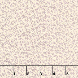 Plumberry ll - Plum Daises Cream Yardage