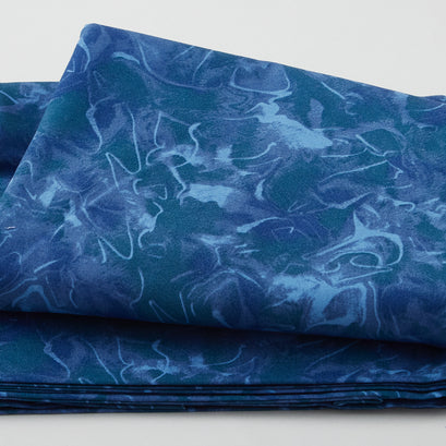Paradise Bay - Water Texture Navy 3 Yard Cut