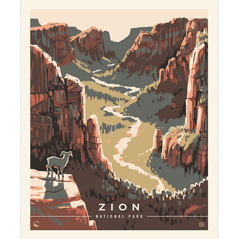 National Parks - Zion Poster Multi Panel Primary Image