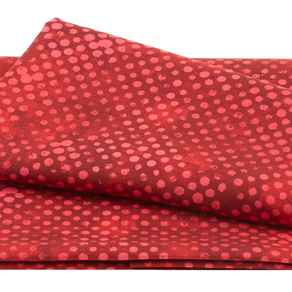 Happy Blooms - Spotty Crimson 2 Yard Cut