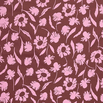 Riverbend - Floral Bordeaux Yardage