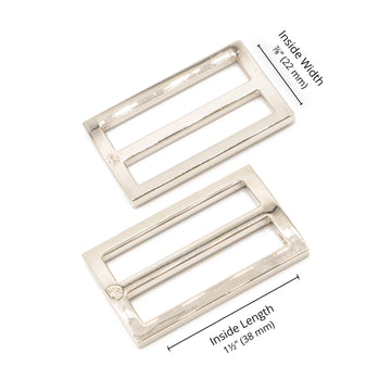 ByAnnie 1.5" Wide Mouth Flat Slider Nickel - Set of Two Primary Image