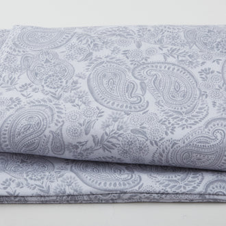 Tranquil Flannel - Large Paisley Gray 108" Wide 3 Yard Cut