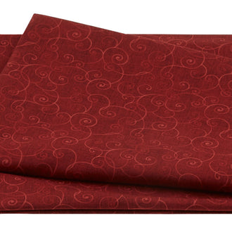 Whimsy Basics - Soothing Swirl Spa Red 3 Yard Cut