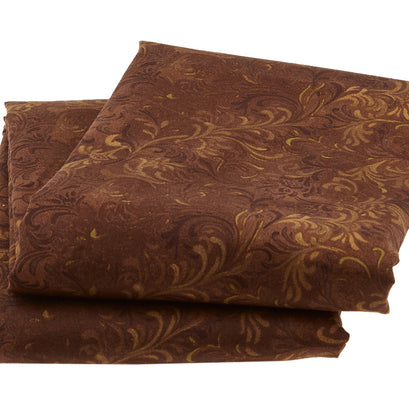 Wilmington Essentials - Flourish Brown 108" Wide Backing 2-ish Yard Cut