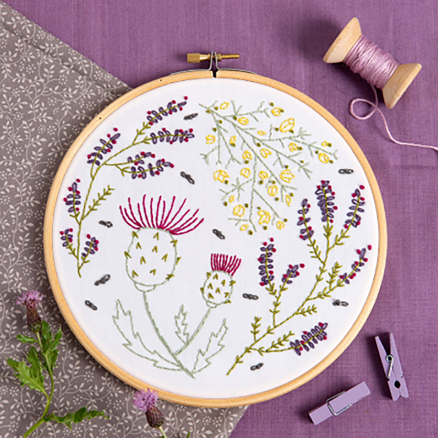 Highland Heathers Embroidery Kit Primary Image