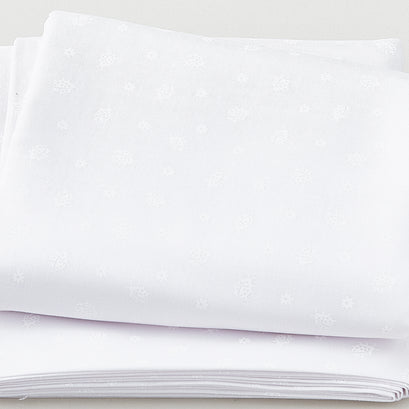 Morning Mist VIII - White on White Ladybugs 3 Yard Cut