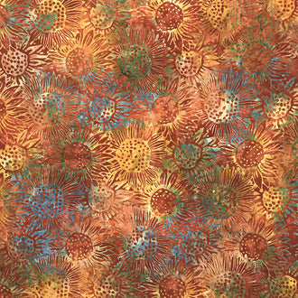 Artisan Batiks - Sun Forest Sunflowers Harvest Yardage