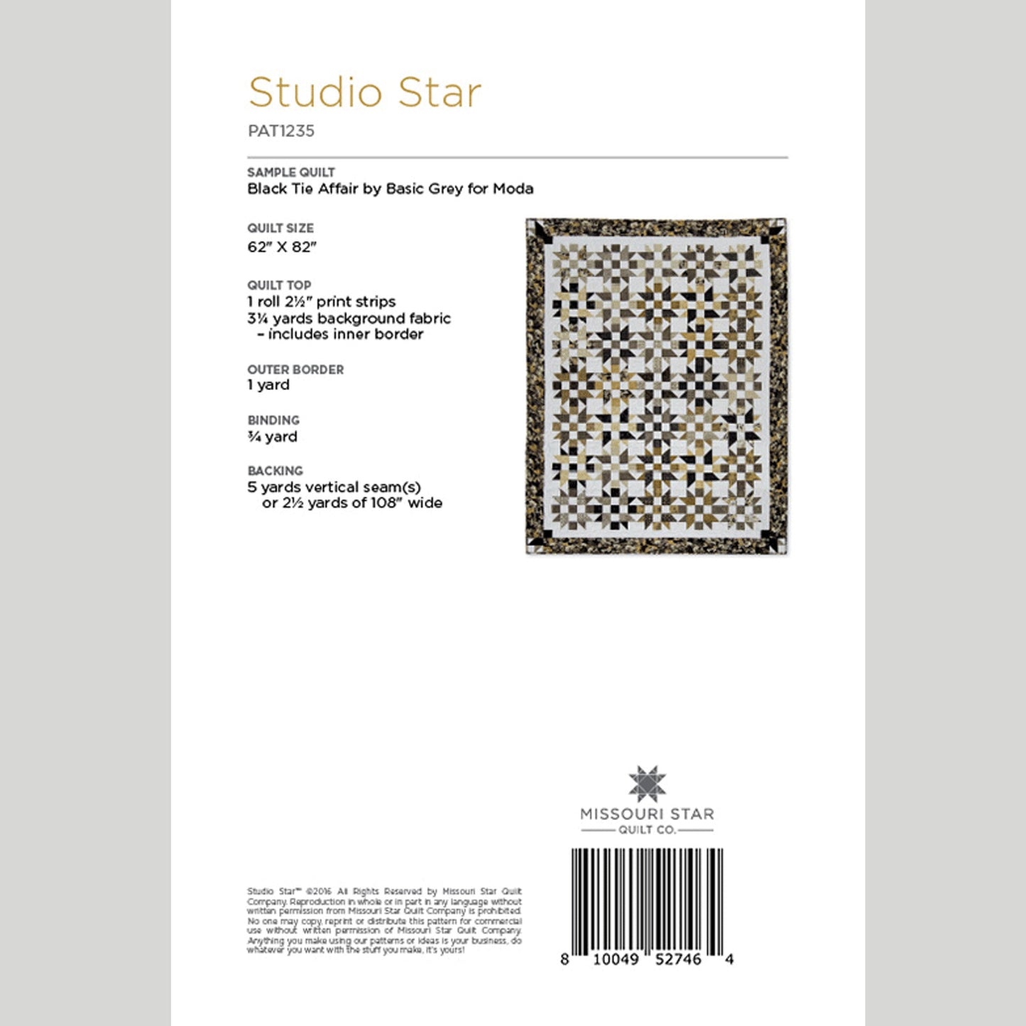 Digital Download - Studio Star Pattern by Missouri Star Alternative View #1