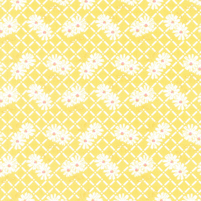 Adel in Summer - Trellis Yellow Yardage