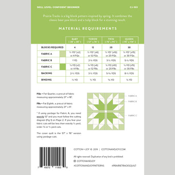 Digital Download - Prairie Tracks Quilt Pattern Alternative View #1