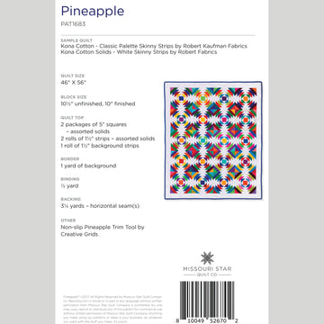Digital Download - Pineapple Quilt Pattern by Missouri Star Alternative View #1