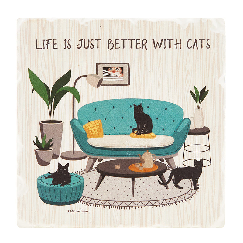 Better with Cats Coaster Primary Image