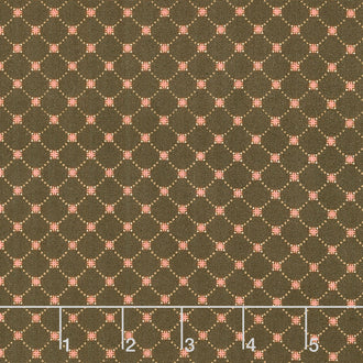 Chocolate Covered Cherries - Cross Hatch Chocolate Yardage