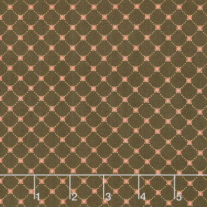 Chocolate Covered Cherries - Cross Hatch Chocolate Yardage