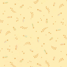 Cozy Cotton Flannels - Over the Moon Full Collection Shooting Stars Buttercup Yardage Primary Image