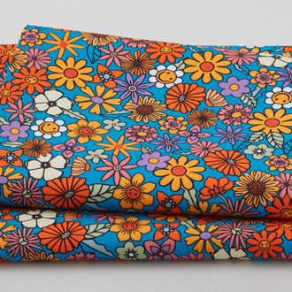Retro Revival - Flowers 2 Yard Cut