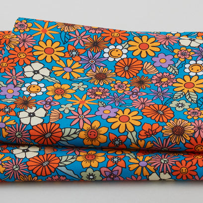 Retro Revival - Flowers 2 Yard Cut