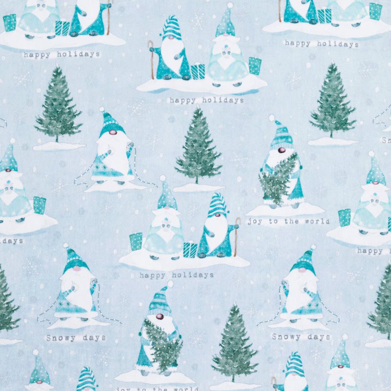Cuddle® Prints - Icy Gnomes Ice Digitally Printed Yardage Primary Image