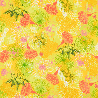 Bright World - Botanical Bright Sun Yardage