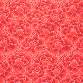 Kaffe Fassett Collective - February 2023 - Darker ColorwayTonal Floral Red Yardage Primary Image