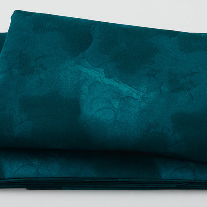 Essentials Watercolor Texture - Watercolor Texture Teal 3 Yard Cut