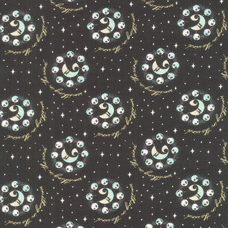 Disney - Tim Burton's The Nightmare Before Christmas Mystic Opulence Something in the Wind Black Yardage