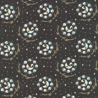 Disney - Tim Burton's The Nightmare Before Christmas Mystic Opulence Something in the Wind Black Yardage