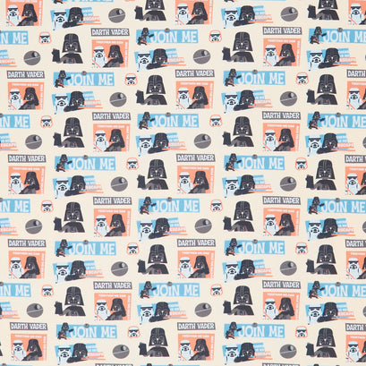 Star Wars - Mid-Century Empire Cream Yardage