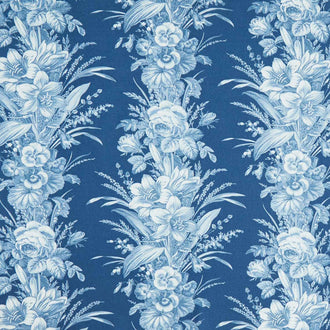 Cocoa Blue - Amaryllis Liberty Yardage