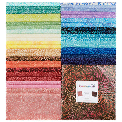 Bali Batiks Stone Garden Favorites 10" Squares