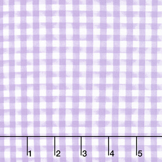 In Bloom - Gingham Purple Yardage