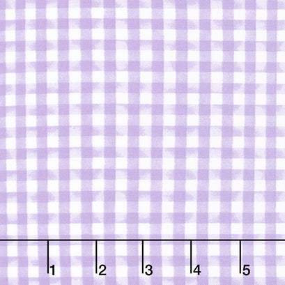 In Bloom - Gingham Purple Yardage