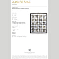 Digital Download - 4 Patch Stars Quilt Pattern by Missouri Star
