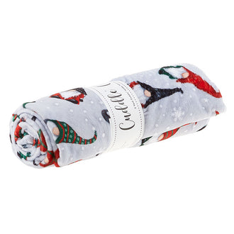 Cuddle® Digital Print - Merry Gnomes Steel 2 Yard Cut