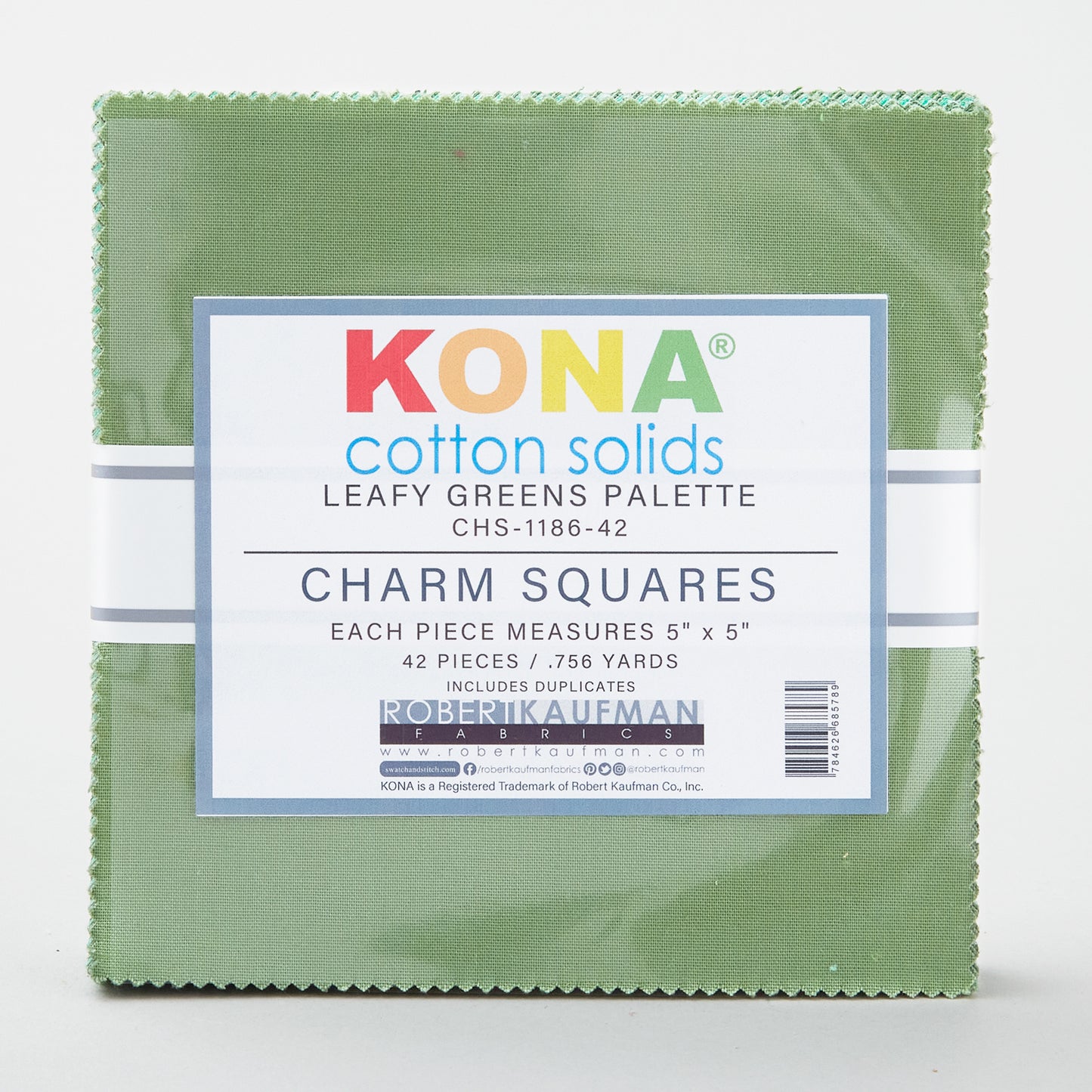 Kona Cotton - Leafy Greens PaletteCharm Pack Alternative View #1